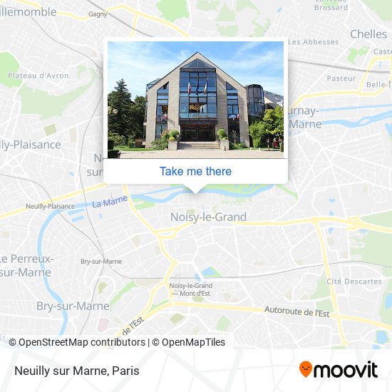 Neuilly sur Marne map