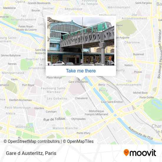 Gare d Austerlitz map