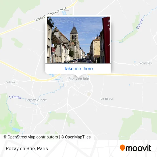 Rozay en Brie map