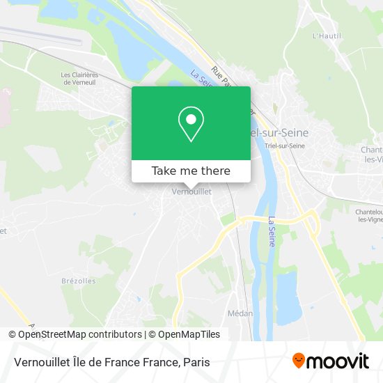 Vernouillet Île de France France map