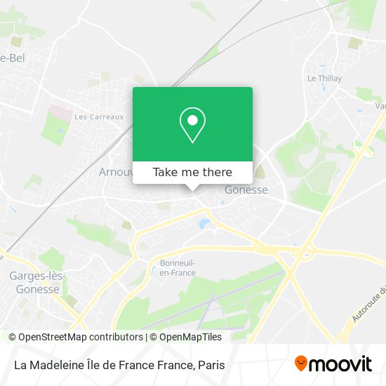 La Madeleine Île de France France map