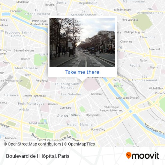 Boulevard de l Hôpital map