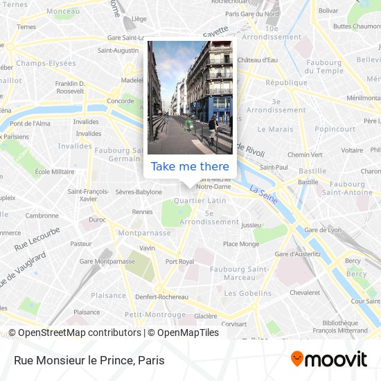 Rue Monsieur le Prince map