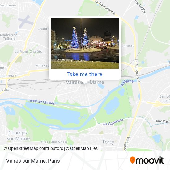 Mapa Vaires sur Marne