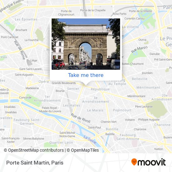 Porte Saint Martin map