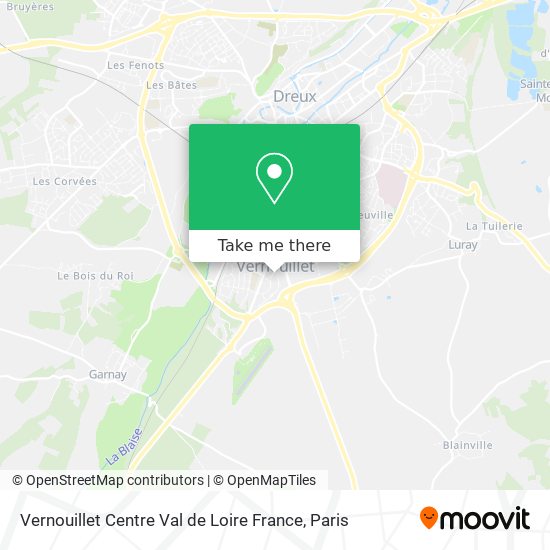 Vernouillet Centre Val de Loire France map
