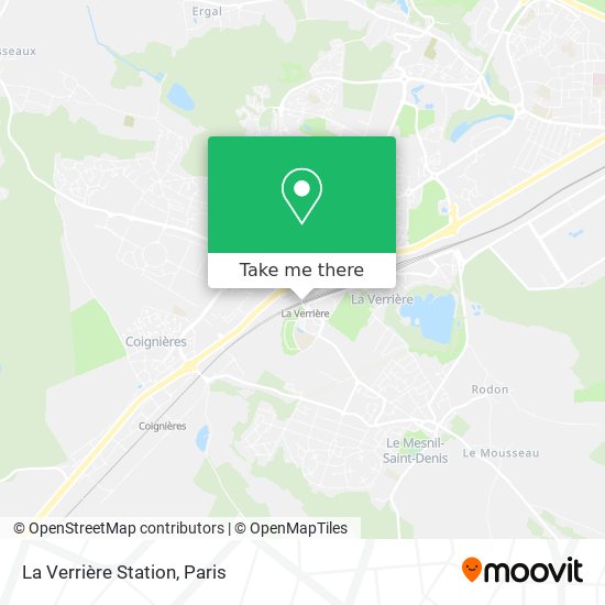 La Verrière Station map