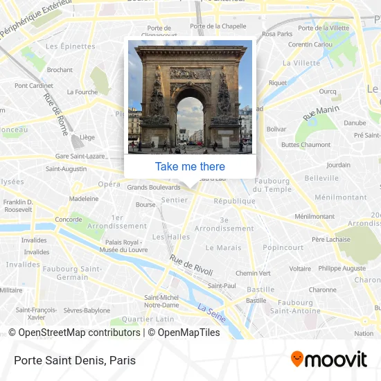 Porte Saint Denis map
