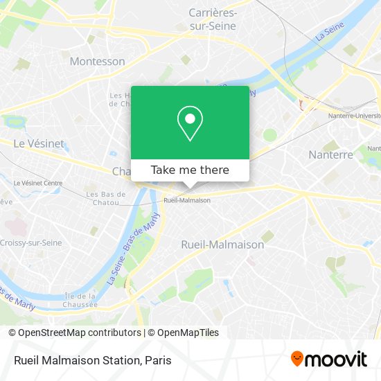 Mapa Rueil Malmaison Station