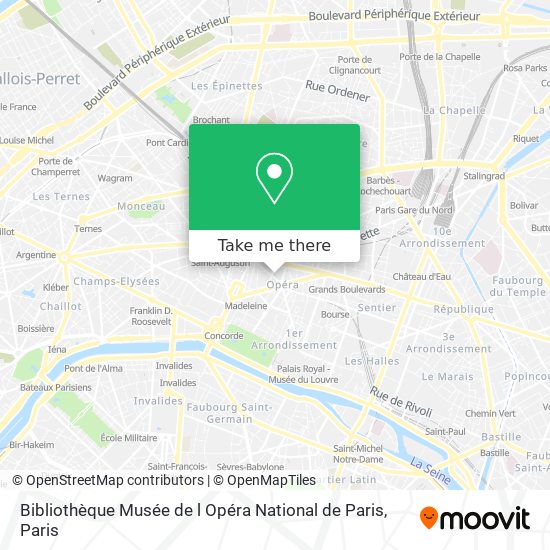 Bibliothèque Musée de l Opéra National de Paris map