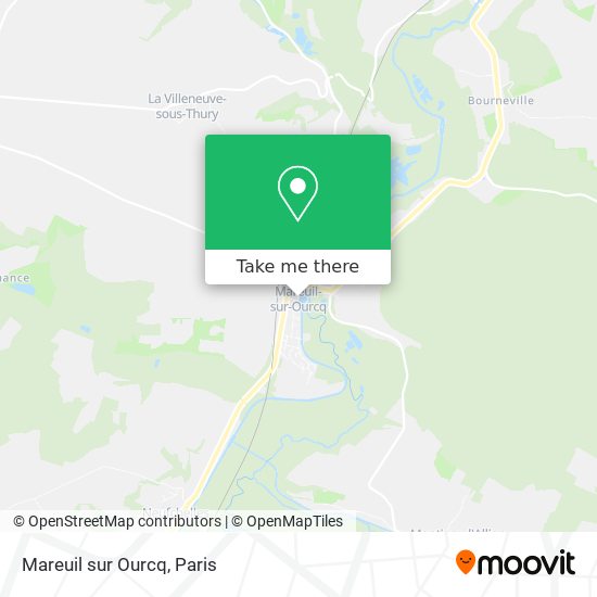 Mapa Mareuil sur Ourcq