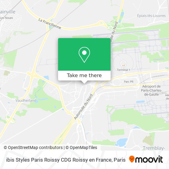 ibis Styles Paris Roissy CDG Roissy en France map