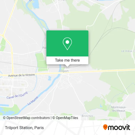 Trilport Station map