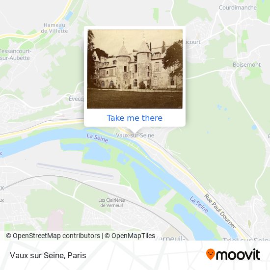 Mapa Vaux sur Seine