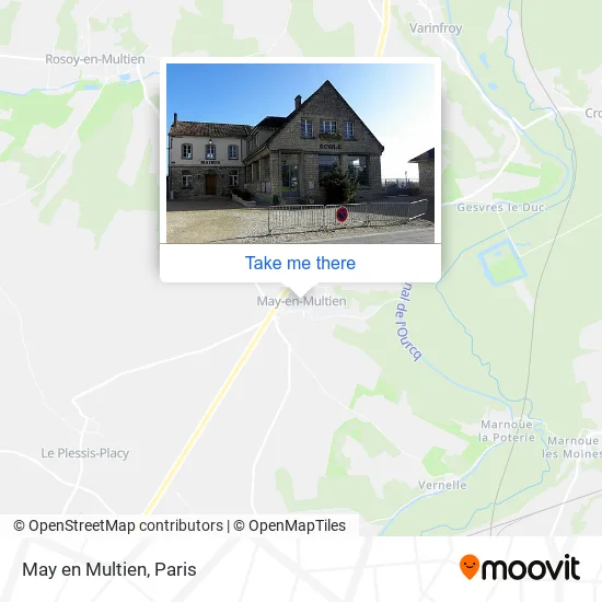 May en Multien map