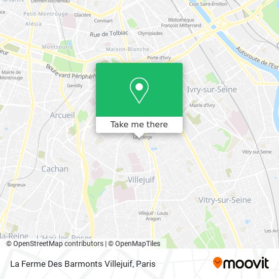 La Ferme Des Barmonts Villejuif map