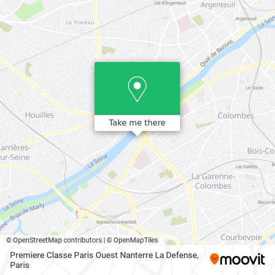 Premiere Classe Paris Ouest Nanterre La Defense map