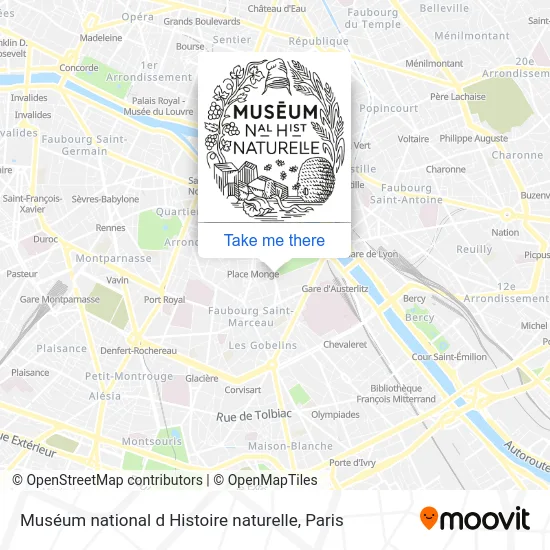 Muséum national d Histoire naturelle map