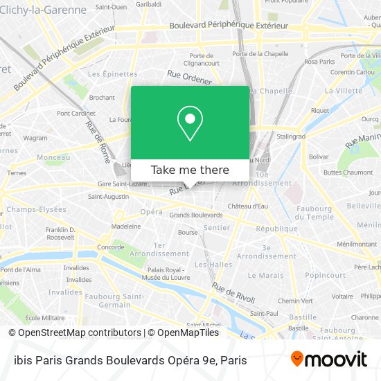 ibis Paris Grands Boulevards Opéra 9e map