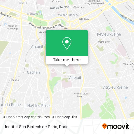 Institut Sup Biotech de Paris map