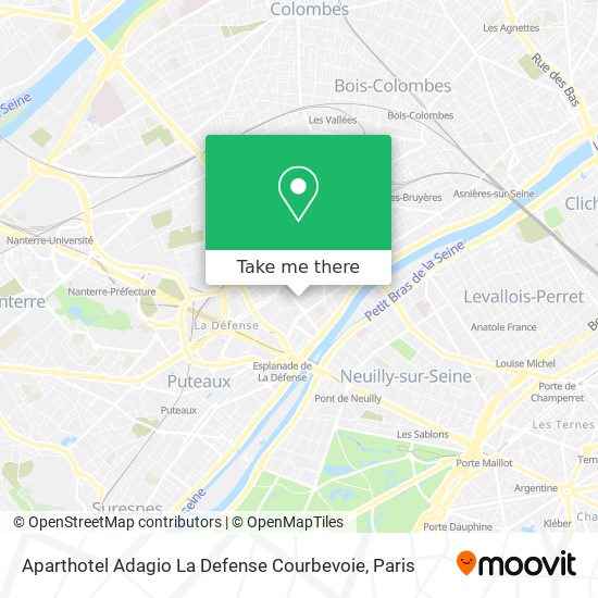 Aparthotel Adagio La Defense Courbevoie map