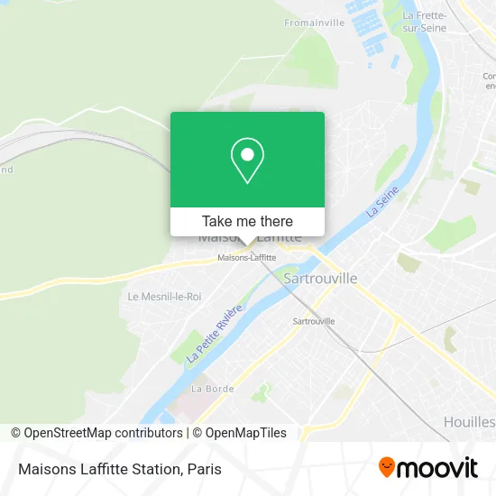 Maisons Laffitte Station map