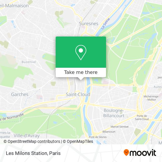 Les Milons Station map