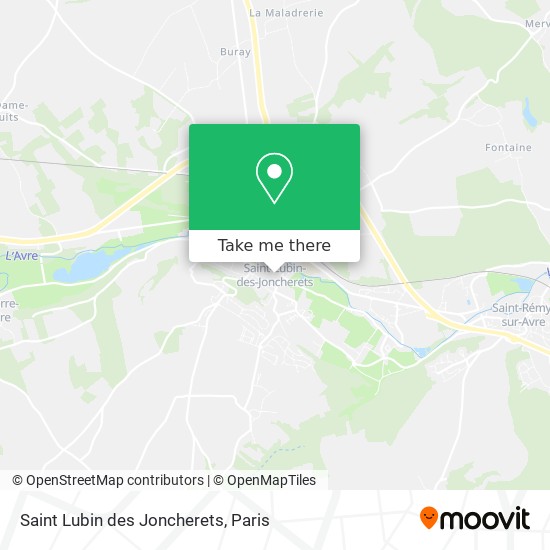 Saint Lubin des Joncherets map