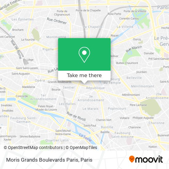 Moris Grands Boulevards Paris map