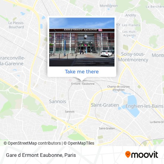 Gare d Ermont Eaubonne map
