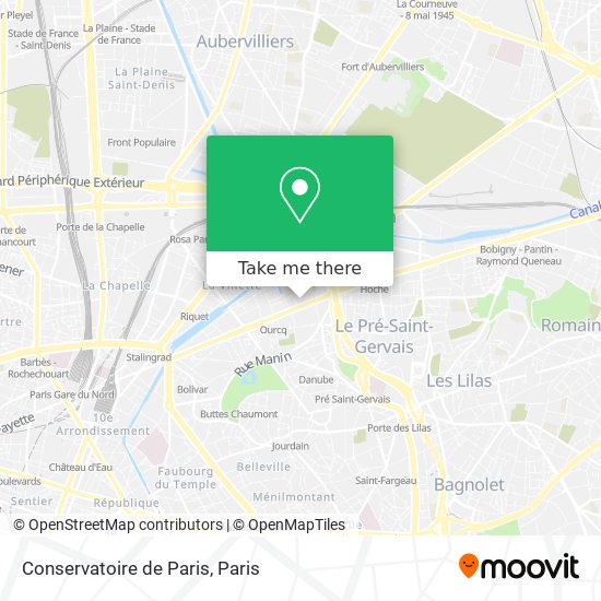 Mapa Conservatoire de Paris