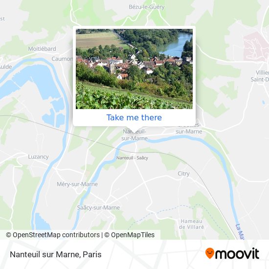 Nanteuil sur Marne map