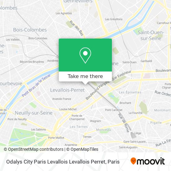 Odalys City Paris Levallois Levallois Perret map