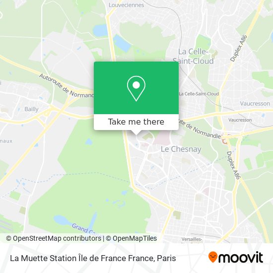 Mapa La Muette Station Île de France France