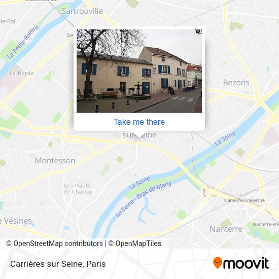 Carrières sur Seine map