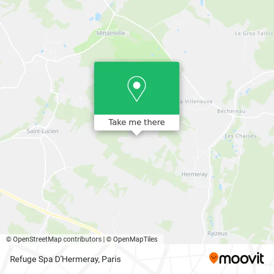 Refuge Spa D’Hermeray map