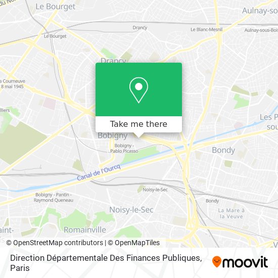 Direction Départementale Des Finances Publiques map