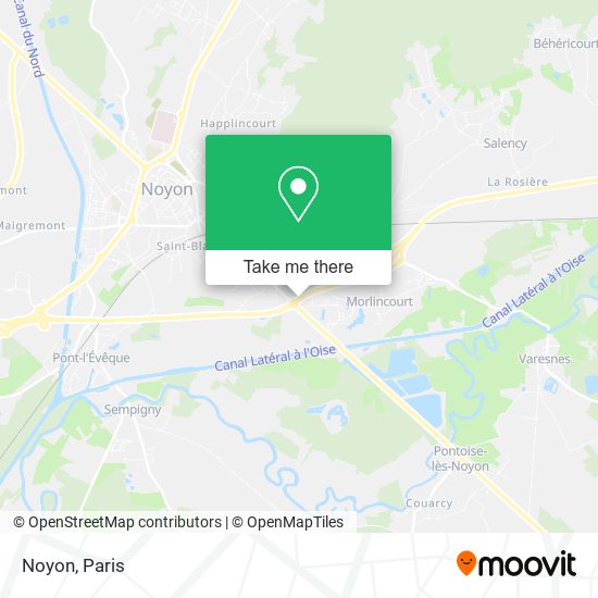 Mapa Noyon