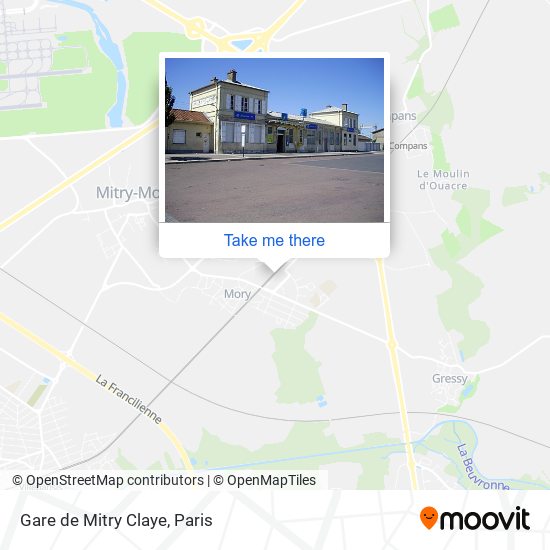 Gare de Mitry Claye map