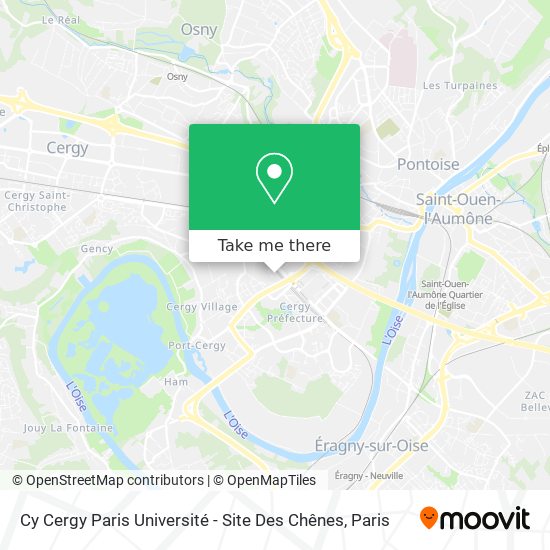 Cy Cergy Paris Université - Site Des Chênes map