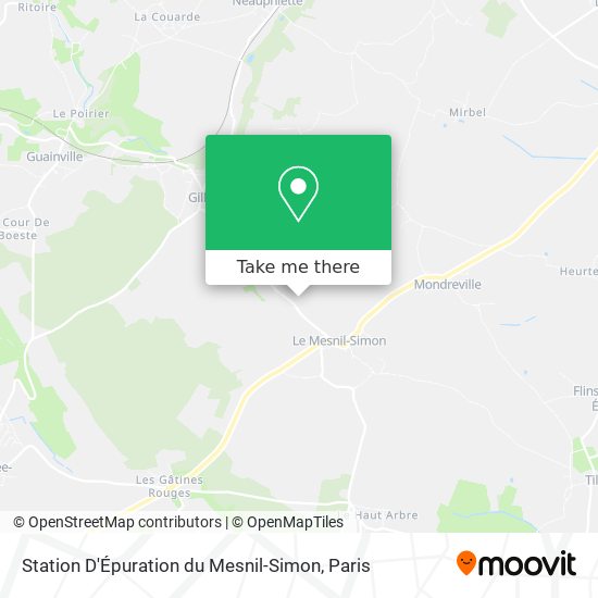 Mapa Station D'Épuration du Mesnil-Simon