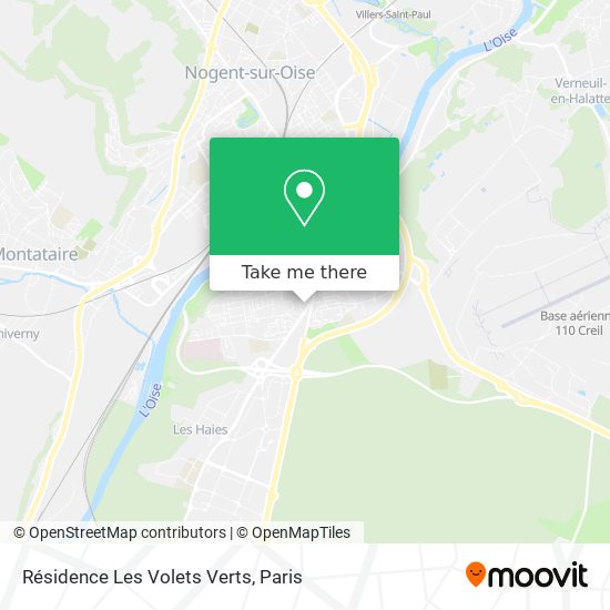 Résidence Les Volets Verts map