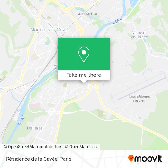 Résidence de la Cavée map