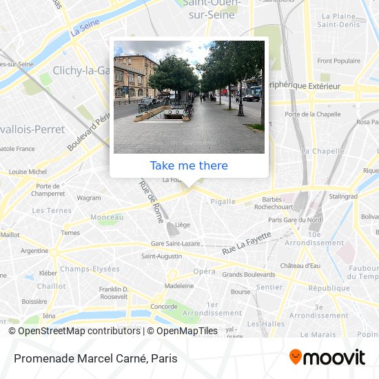 Promenade Marcel Carné map