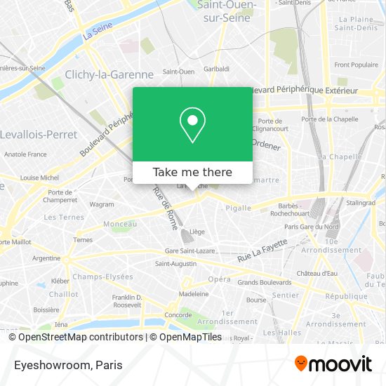 Eyeshowroom map