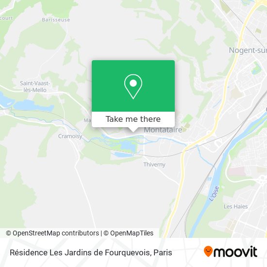 Résidence Les Jardins de Fourquevois map