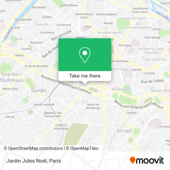 Jardin Jules Noël map