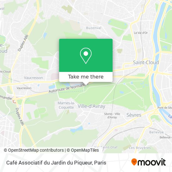 Café Associatif du Jardin du Piqueur map
