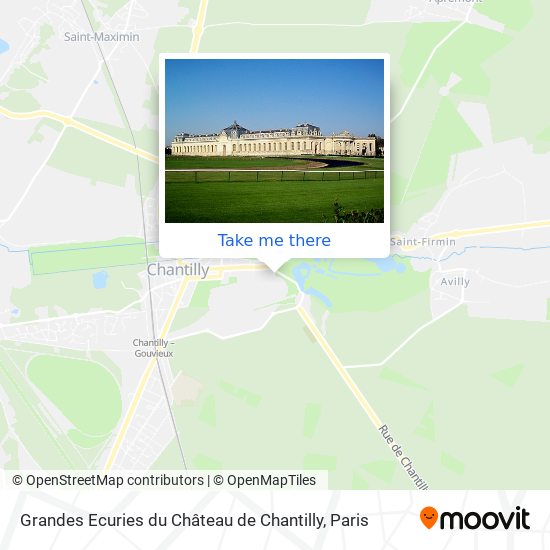 Mapa Grandes Ecuries du Château de Chantilly