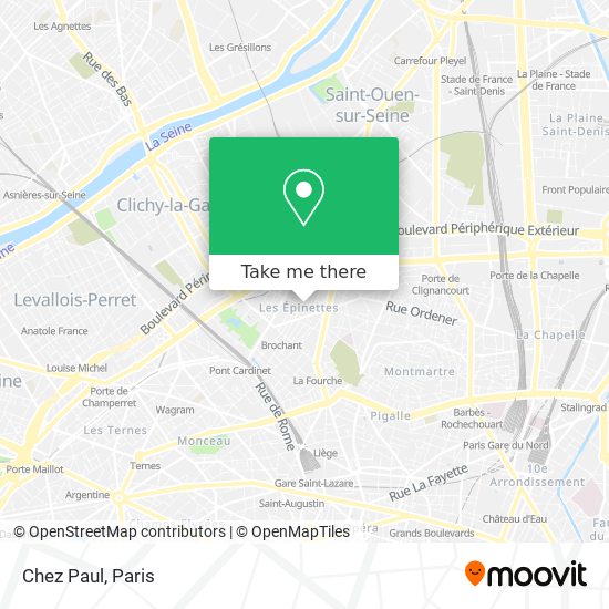 Chez Paul map